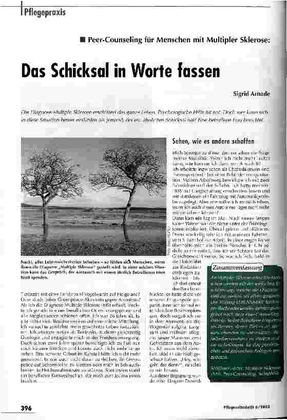 Vorschauseite 1: Das Schicksal in Worte fassen