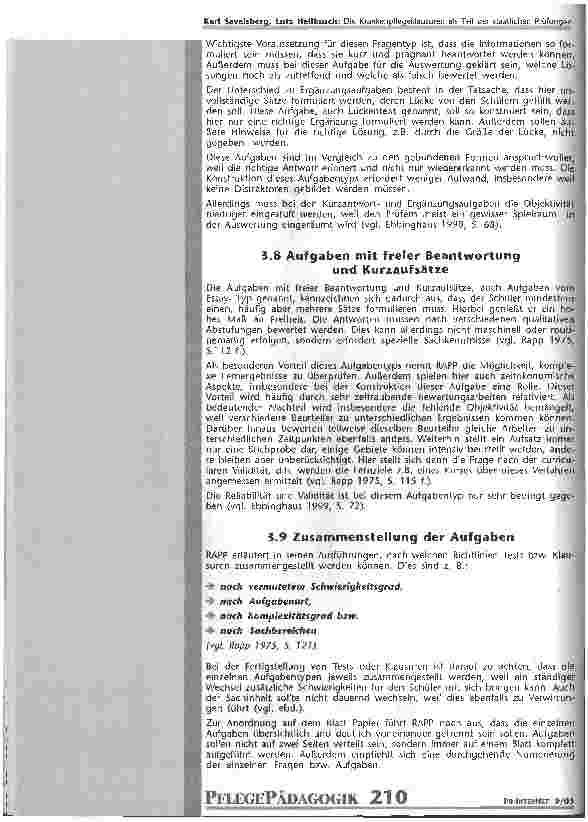 Vorschauseite 6: Die Krankenpflegeklausuren als Teil der stasatlichen Prüfungen Untersuchungen der Examensklausuren in NRW unter formalen und inhaltlichen Aspekten