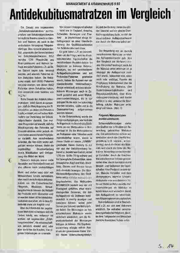 Vorschauseite 1: Antidekubitusmatratzen im Vergleich