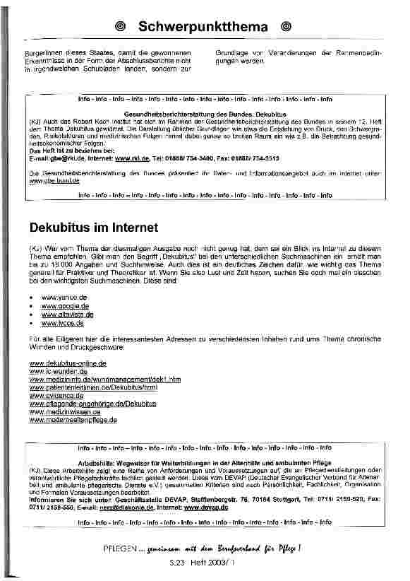 Vorschauseite 5: Implementierung des Expertenstandards Dekubitusprophylaxe in einer Einrichtung
