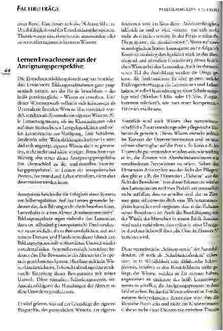 Vorschauseite 4: Theorie-Praxis-Verzahnung in einem grundständigen Pflegestudiengang Das Wittener Modell