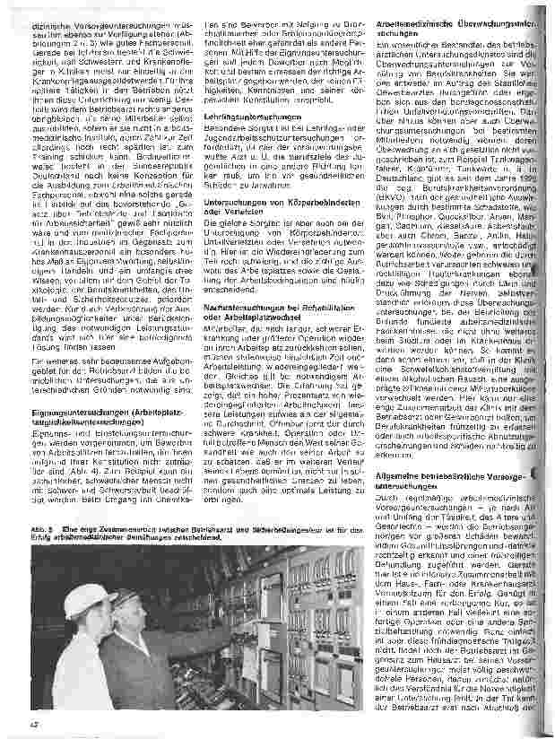 Vorschauseite 3: Arbeitsmedizin 4. Folge: Die Aufgaben des Betriebsarztes