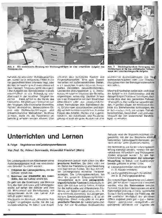 Vorschauseite 5: Arbeitsmedizin 4. Folge: Die Aufgaben des Betriebsarztes
