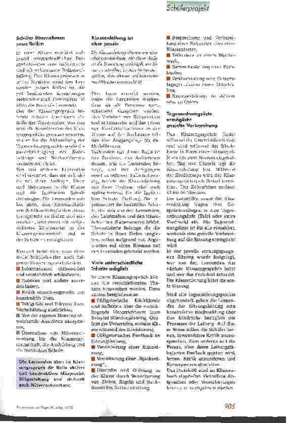Vorschauseite 2: Das Klassengespräch