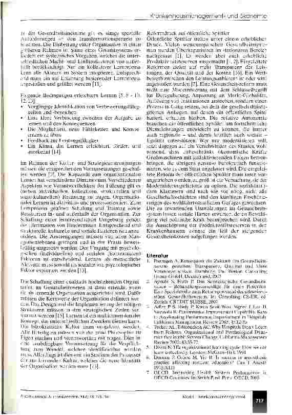 Vorschauseite 3: Spitalmanagement als wirtschaftliches Modell