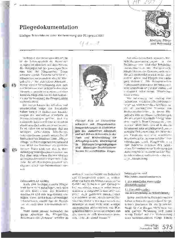 Vorschauseite 1: Pflegedokumentation