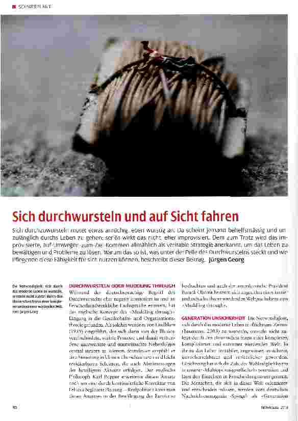 Vorschauseite 1: Sich durchwursteln und auf Sicht fahren