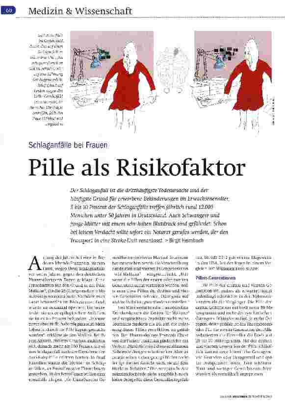 Vorschauseite 1: Pille als Risikofaktor