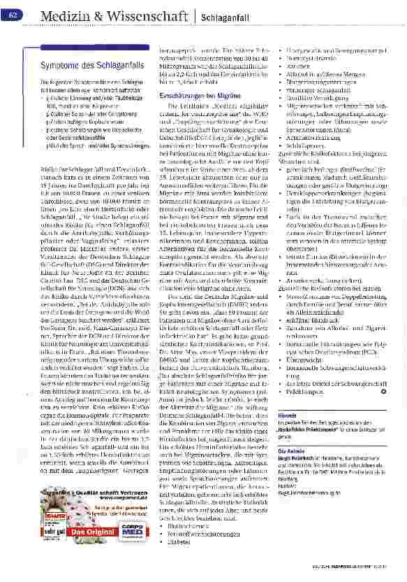 Vorschauseite 3: Pille als Risikofaktor