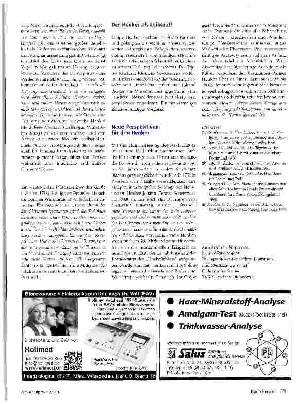 Vorschauseite 3: Als Patient beim Henker Verrenkungen, Brüche und Wunden