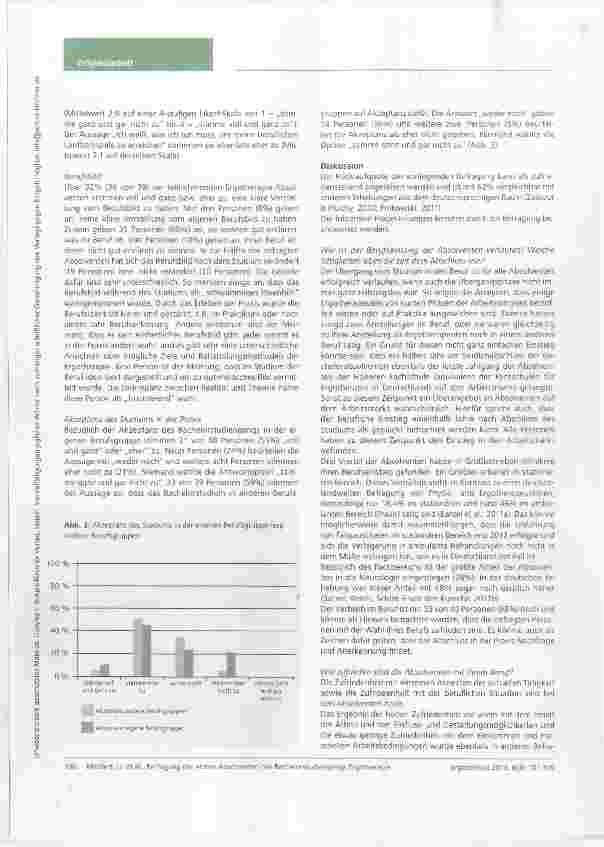 Vorschauseite 6: Befragung der ersten Absolventen des Bachelorstudiengangs Ergotherapie an der Zürcher Fachhochschule Winterthur