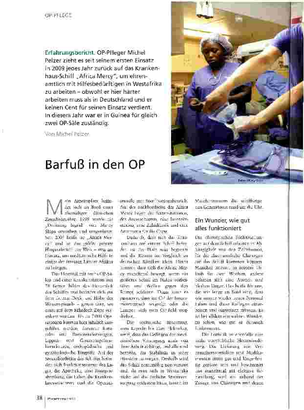 Vorschauseite 1: Barfuß in den OP