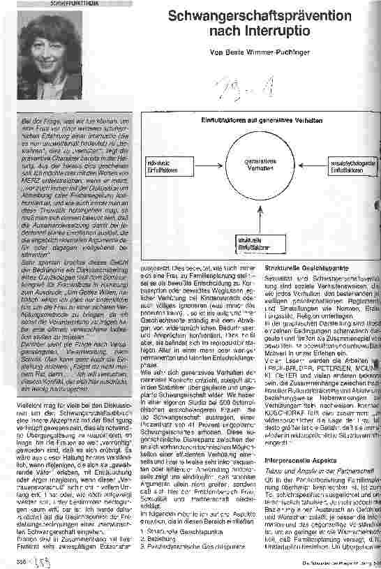 Vorschauseite 1: Schwangerschaftsprävention nach Interruptio