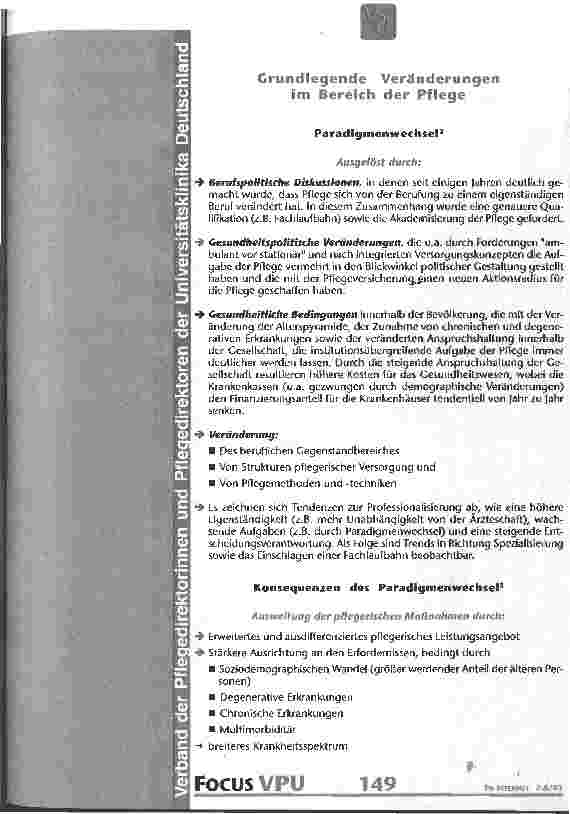 Vorschauseite 2: Akademisierung der Pflege - Chance und Herausforderung für das Gesundheitswesen Teil 1