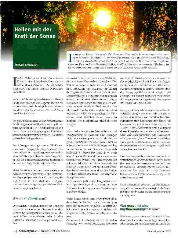 Vorschauseite 1: Heilen mit der Kraft der Sonne