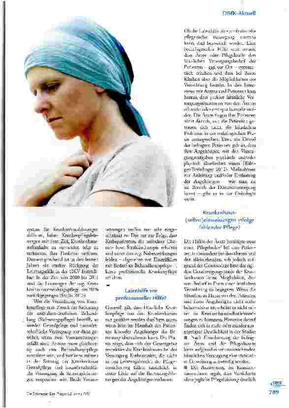 Vorschauseite 2: AMBULANTE BEHANDLUNG ONKOLOGISCHER PATIENTEN