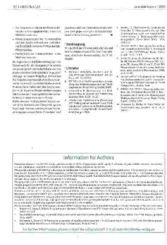 Vorschauseite 5: Beurteilung der Biokompatibilität von Prozesschemikalien zur Aufbereitung medizinischer Instrumente