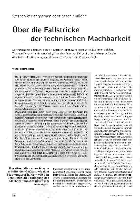 Vorschauseite 1: Über die Fallstricke der technischen Machbarkeit