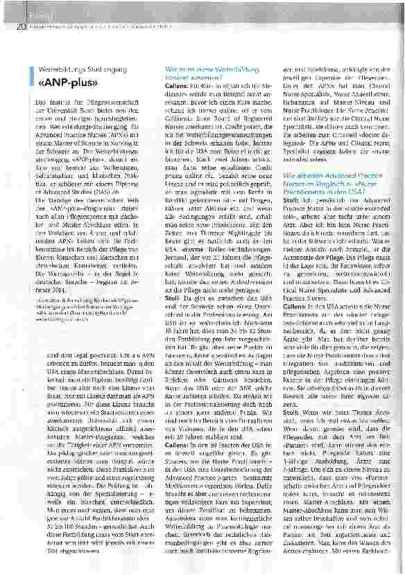 Vorschauseite 3: Als APN auf Augenhöhe mit dem Arzt