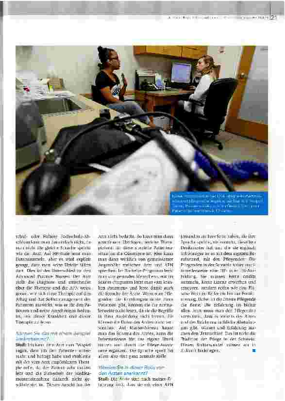 Vorschauseite 4: Als APN auf Augenhöhe mit dem Arzt