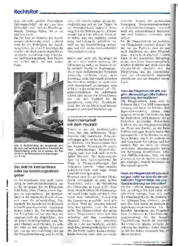 Vorschauseite 2: Die Verantwortung der Pflegekraft und des Arztes bei Verweigerungen in der Dekubitustherapie