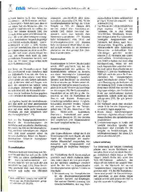 Vorschauseite 5: Herztransplantation - Geschichte, Probleme und Ethik
