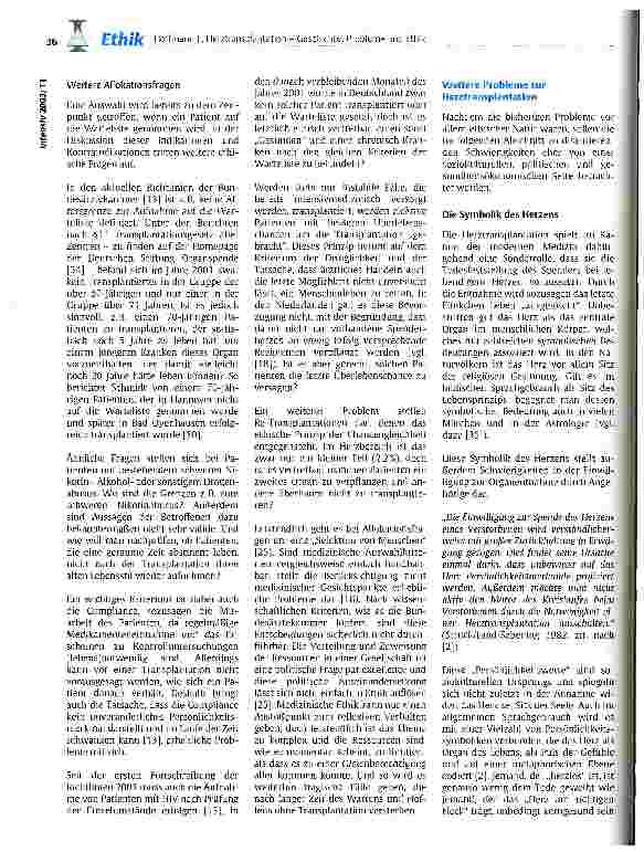 Vorschauseite 6: Herztransplantation - Geschichte, Probleme und Ethik