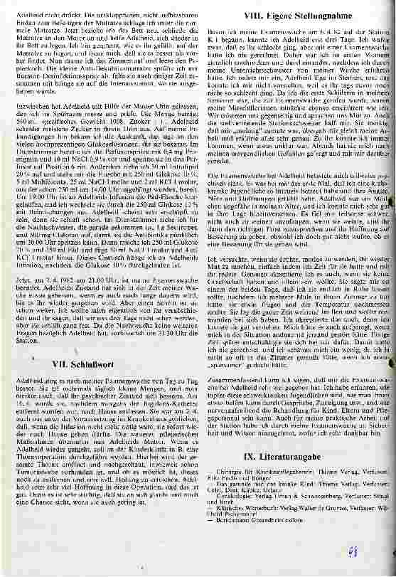 Vorschauseite 6: Bericht über die Pflege eines Kindes mit einem Ovarialkarzinom und einem paralytischen Ileus