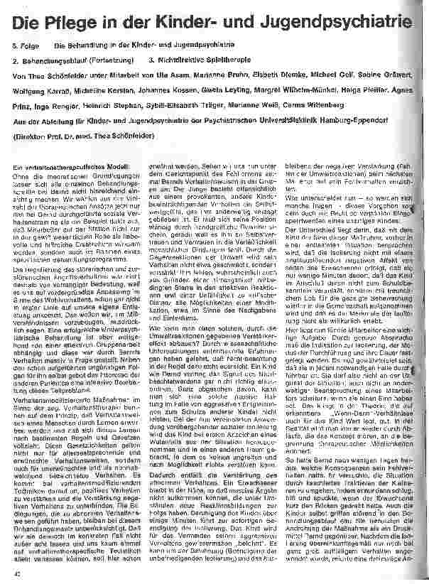 Vorschauseite 1: Die Pflege in der Kinderund Jugendpsychiatrie 5. Folge: Die Behandlung in der Kinderund Jugendpsychiatrie