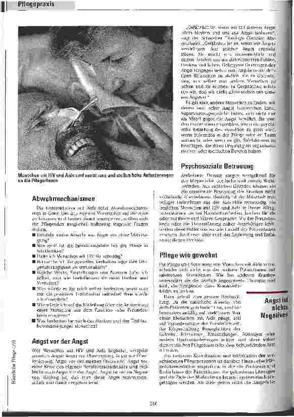 Vorschauseite 2: Menschen mit HIV und AIDS zu Hause pflegen