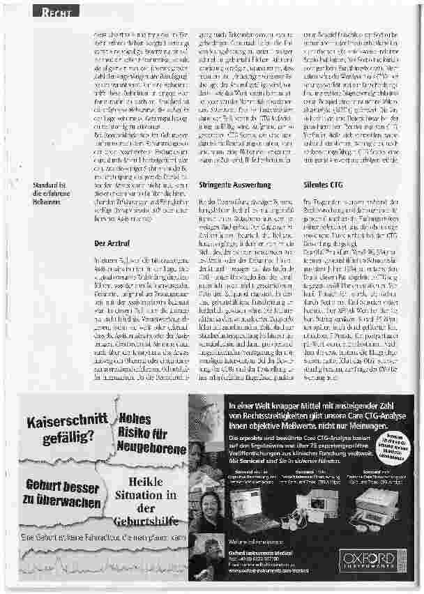 Vorschauseite 2: Haftungsrisiken mangelhafter Geburtsüberwachung