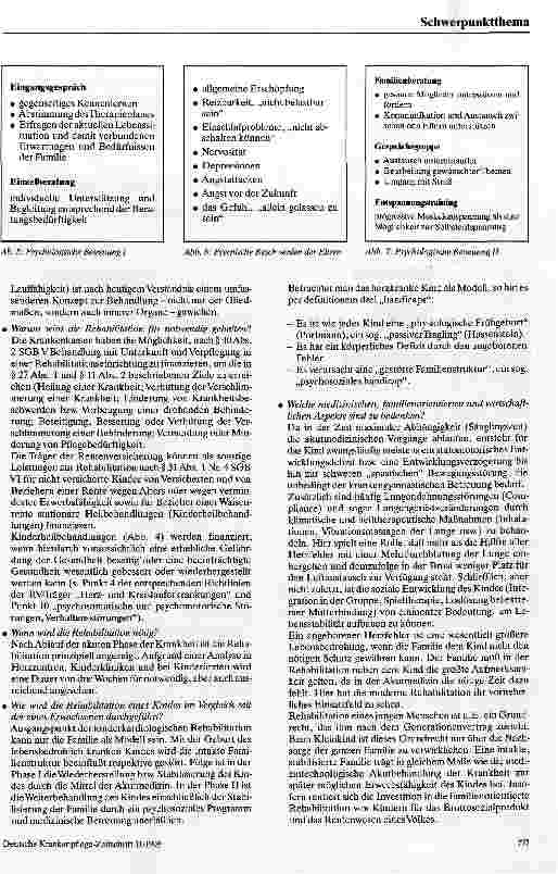 Vorschauseite 3: Klinik Haus der kinder Erfahrungen zum Kursverlauf aus einem Nachsorgezentrzm für herzkranke Kinder und ihre Familien