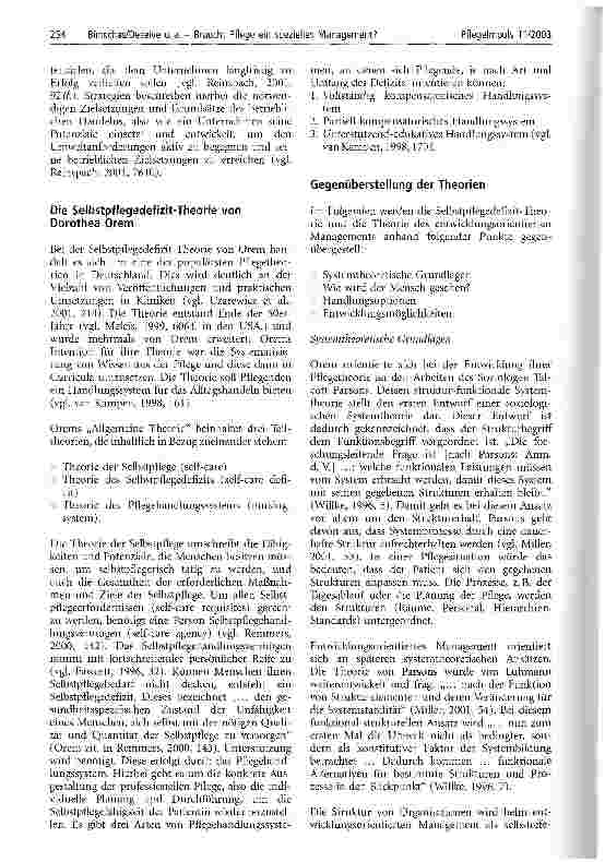Vorschauseite 2: Braucht Pflege ein spezielles Management?