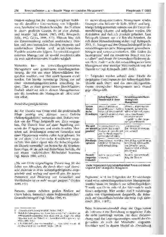 Vorschauseite 4: Braucht Pflege ein spezielles Management?