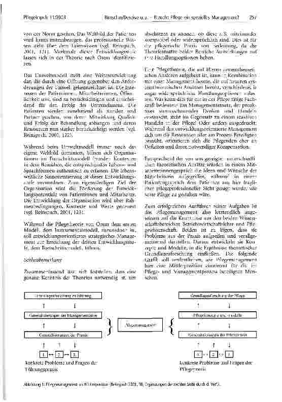 Vorschauseite 5: Braucht Pflege ein spezielles Management?