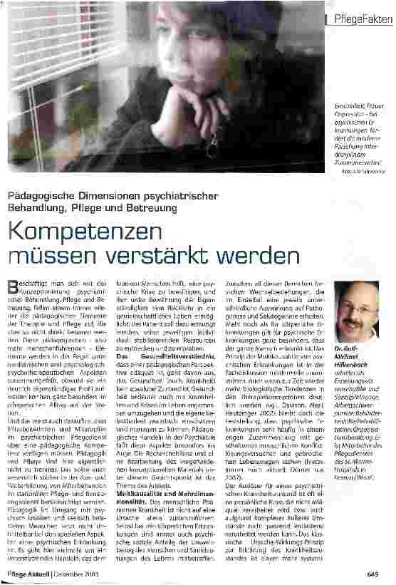 Vorschauseite 1: Kompetenzen müssen verstärkt werden