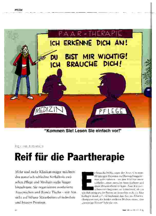 Vorschauseite 1: Reif für die Paartherapie