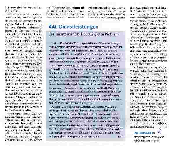 Vorschauseite 2: AAL muss jeder verstehen können