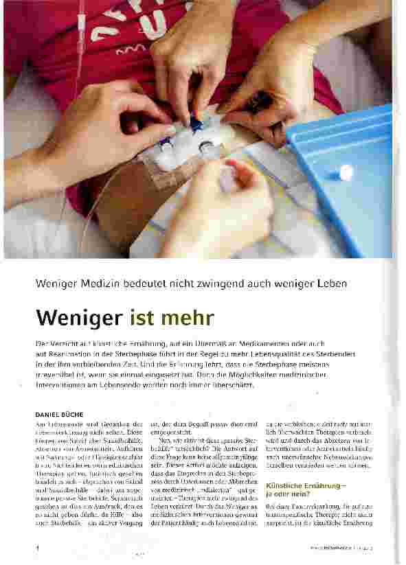 Vorschauseite 1: Weniger ist mehr
