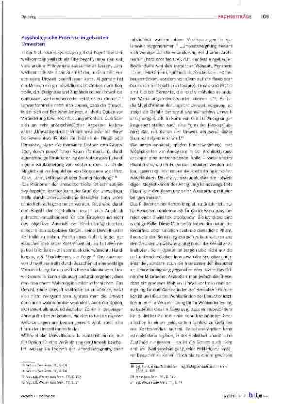 Vorschauseite 3: Können Bibliotheksbau und Ausstattung verhaltenssteuernd wirken?