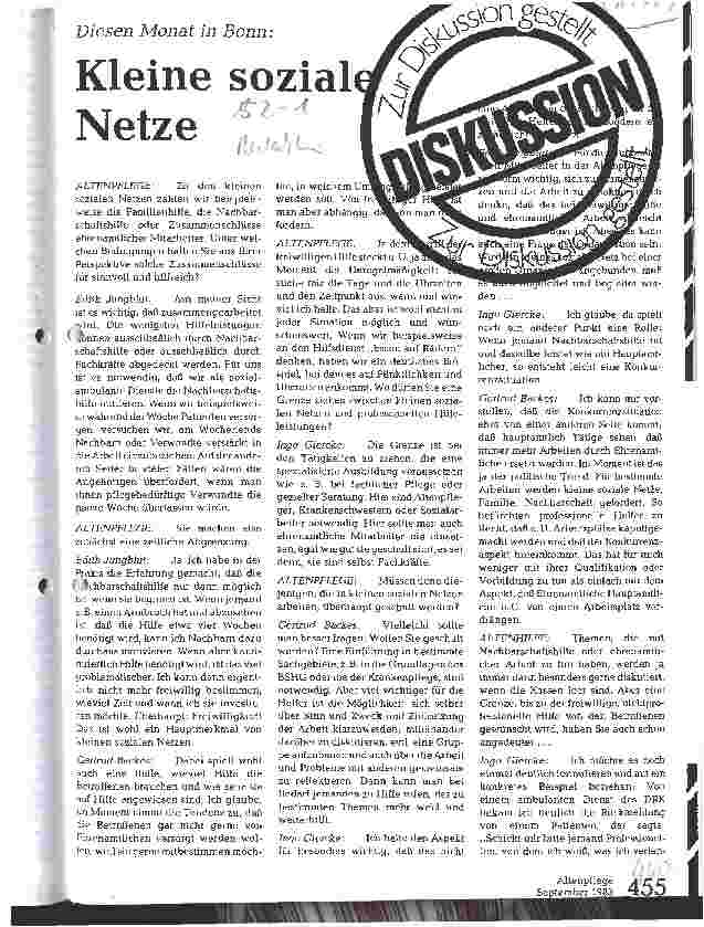 Vorschauseite 1: Kleine soziale Netze