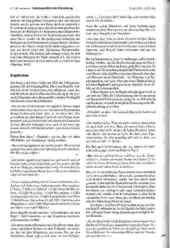 Vorschauseite 4: Lebensqualität trotz Erkrankung. Wie verändert die Erkrankung Diabetes Typ 2 die Lebensqualität der Betroffenen und wie wäre dies zu beeinflussen?