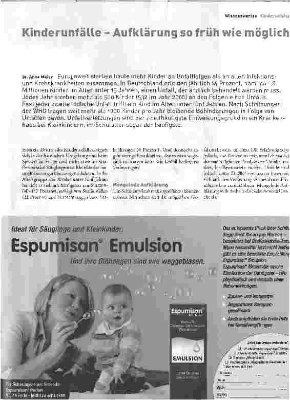 Vorschauseite 1: Kinderunfätle - Aufklärung so früh wie möglich
