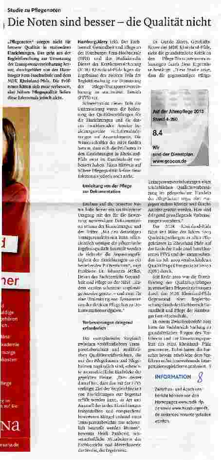 Vorschauseite 1: Die Noten sind besser - die Qualität nicht
