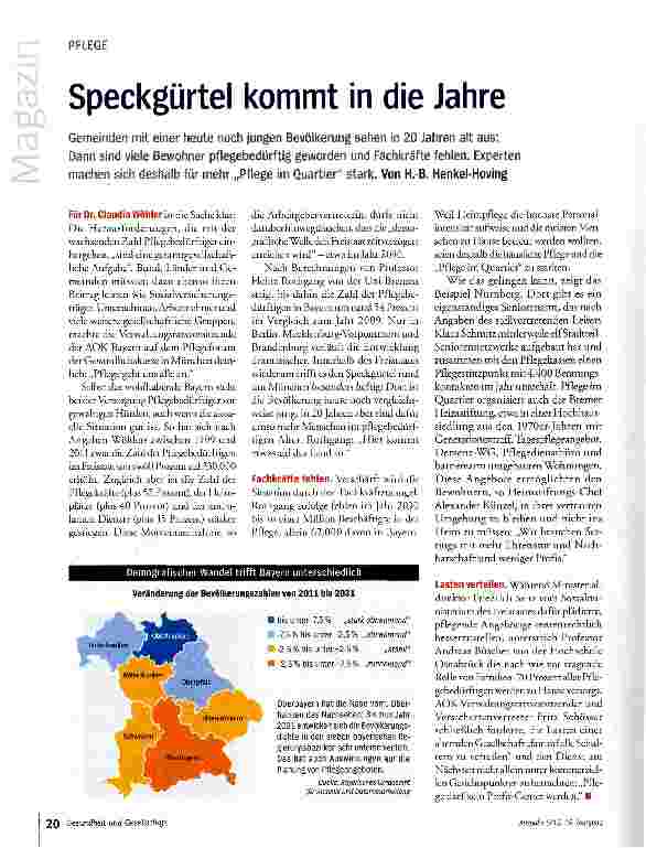 Vorschauseite 1: Speckgürtel kommt in die Jahre