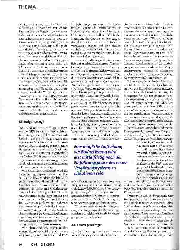 Vorschauseite 5: Neuordnung der ambulanten ärztlichen Vergütung