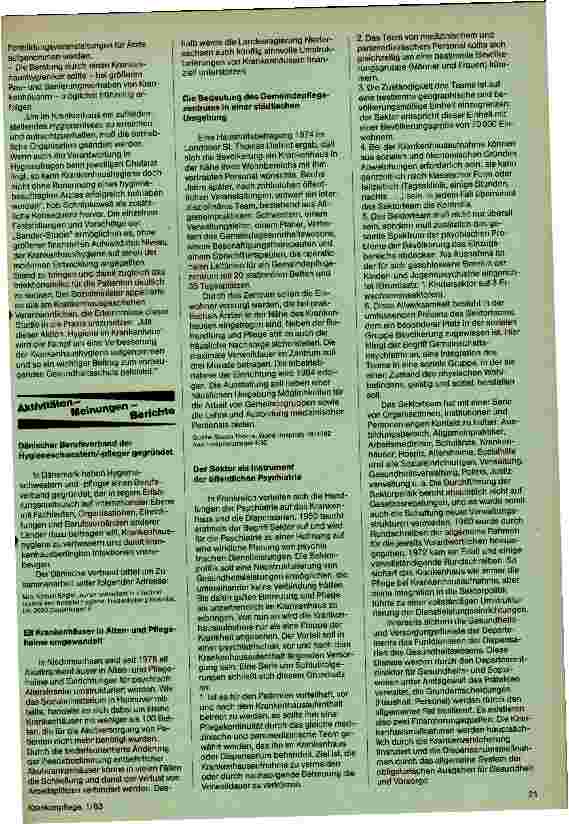 Vorschauseite 2: Aktion Hygiene im Krankenhaus - wichtiger Beitrag zum vorbeugenden Gesundheitsschutz
