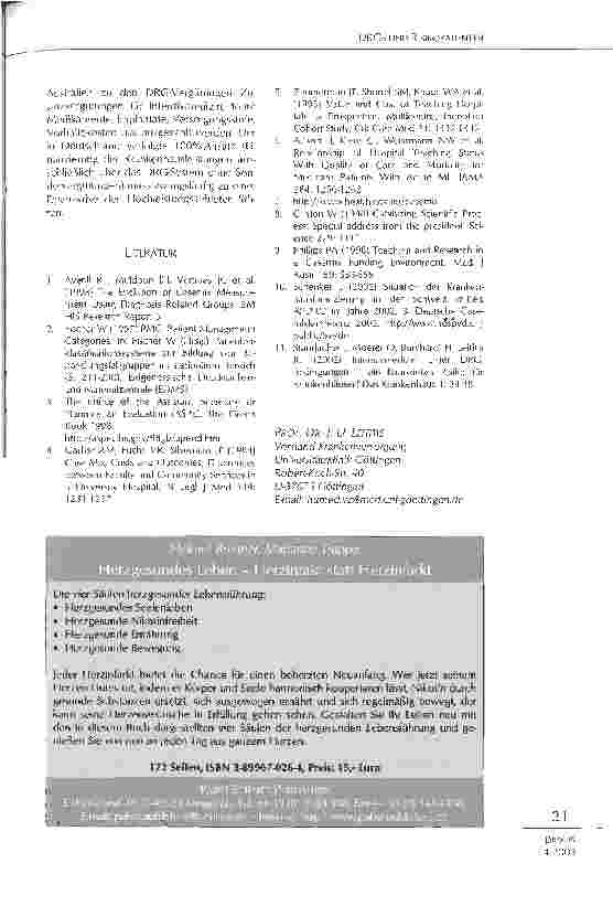 Vorschauseite 4: DRGs und Risikopatienten