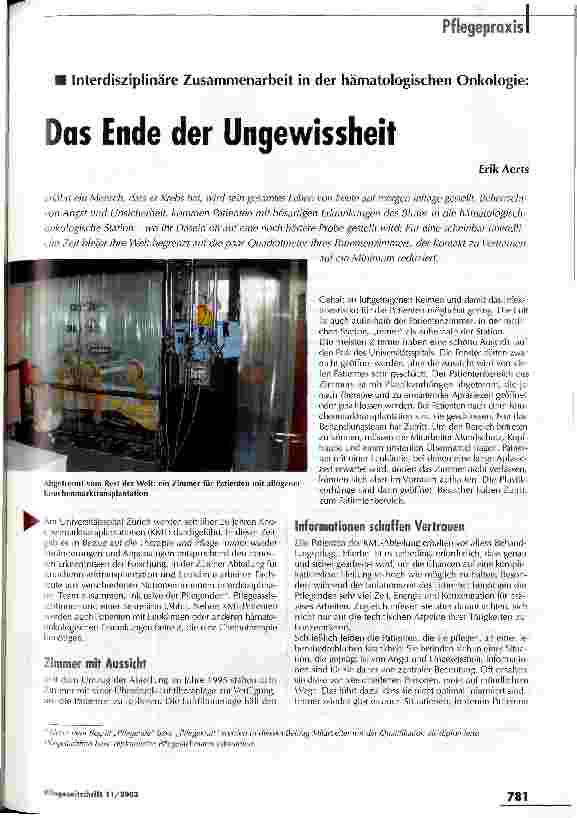 Vorschauseite 1: Das Ende der Ungewissheit