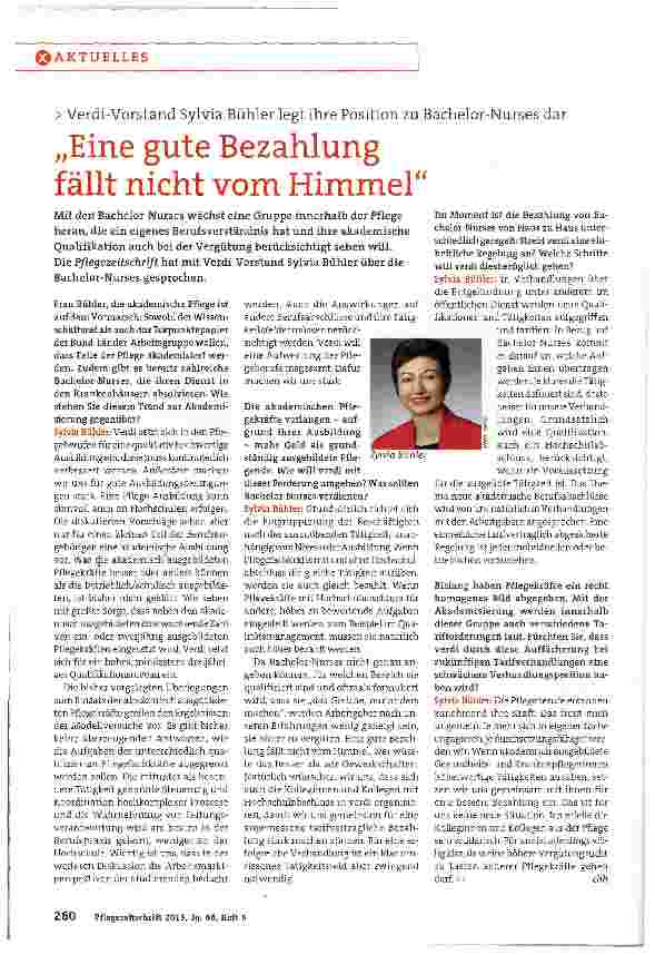 Vorschauseite 1: „Eine gute Bezahlung fällt nicht vom Himmel